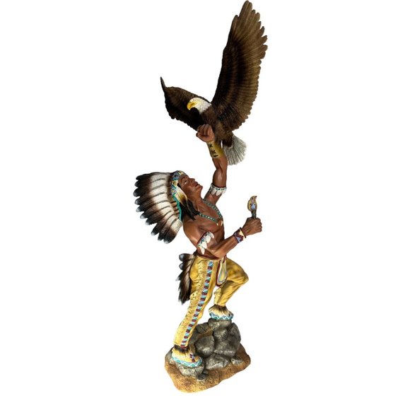 1995 Hamilton Tailsman of Courage Gifts of‎ Antient Spirits Native Eagle FLAW - Picture 1 of 13